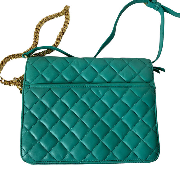 Isaac Mizrahi Quilted Leather Crossbody Handbag Shoulder Purse - Picture 2 of 7